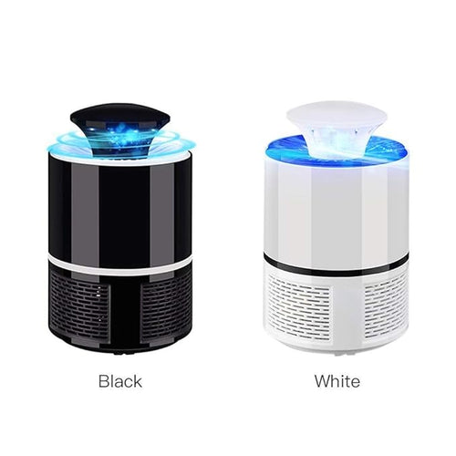 USB Powered Electric Mosquito Trap with Suction Fan | 360° UV LED Light Bug Zapper & Fly Killer | Eco-Friendly Chemical-Free Insect Repellent Lamp (Random Color)