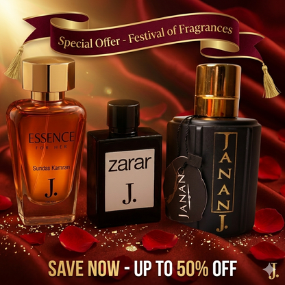 Luxury Perfume Set - Pack of 3 (Essence, Zarar & Janan Gold) -