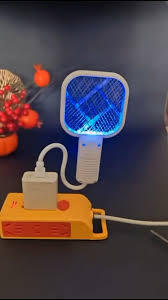 Powerful Electric Mosquito Killer Racket – USB Rechargeable Fly Swatter with Built-in UV Light